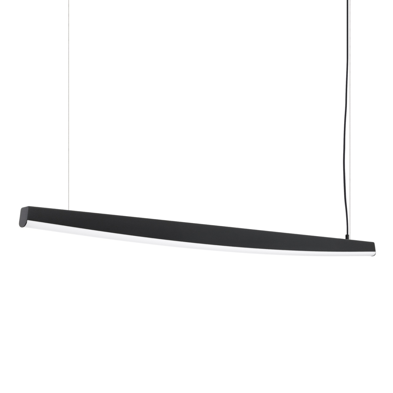 Lustra suspendata LED Jorun 150 Negru 3000K 150x3x210 cm