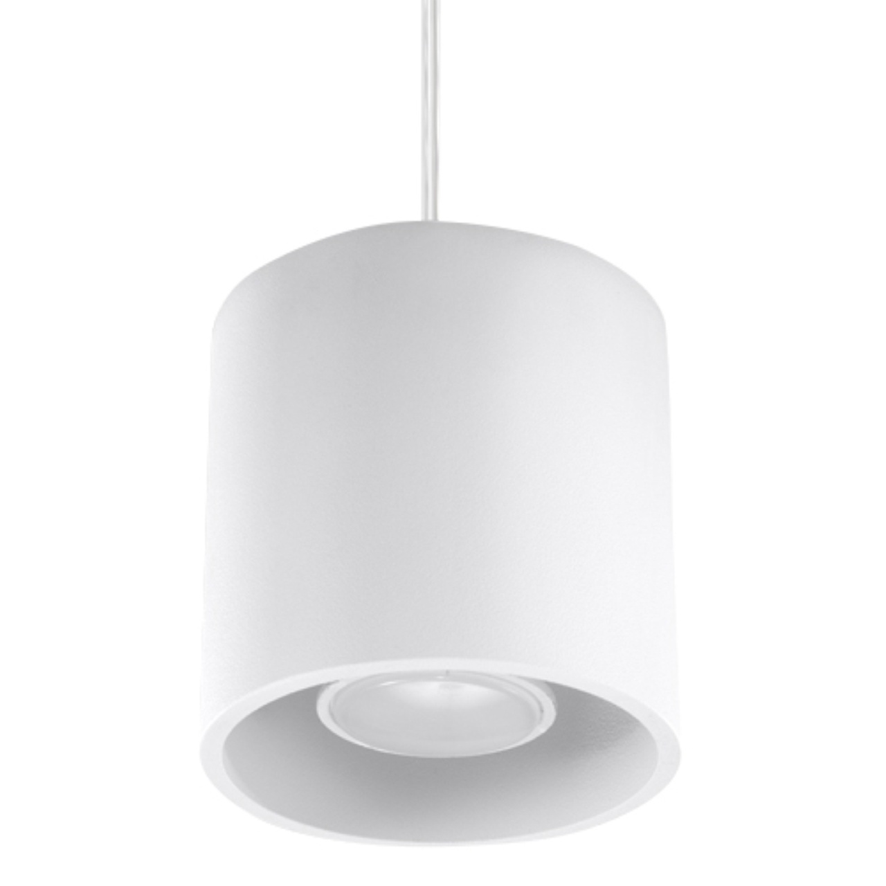 Lustra suspendata Orbis Alb 10x10x110 cm
