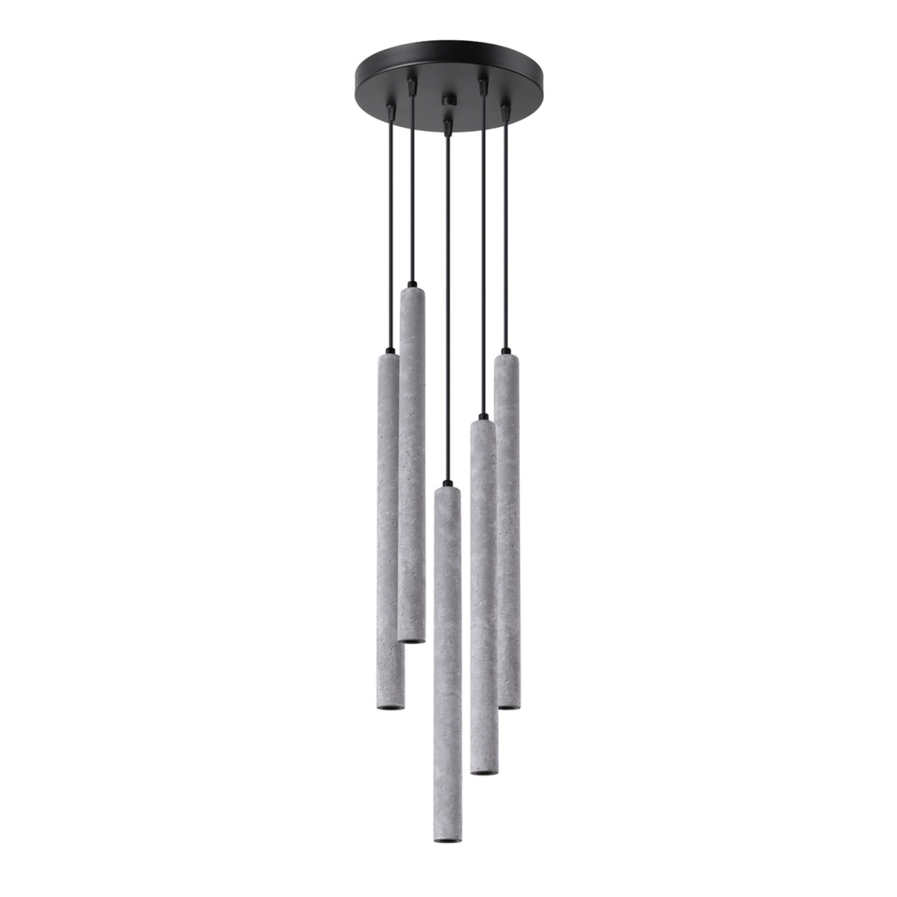 Lustra suspendata Pastelo din beton Gri 25x25x110 cm