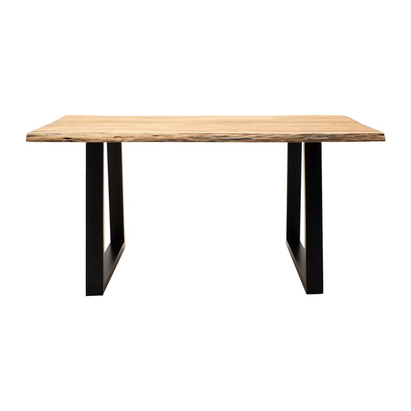 Masa Boho Miles Slim, Pako World, Lemn de salcam, Grosime 3.7 cm, Natural, 160x90x76 cm - 2 | YEO