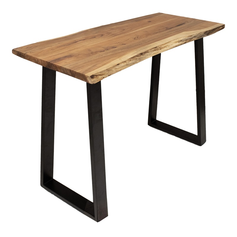 Masa de bar Miles Boho, Pako Word, Lemn masiv, Grosime 3.7 cm, Natural, 120x53x97 cm - 3 | YEO