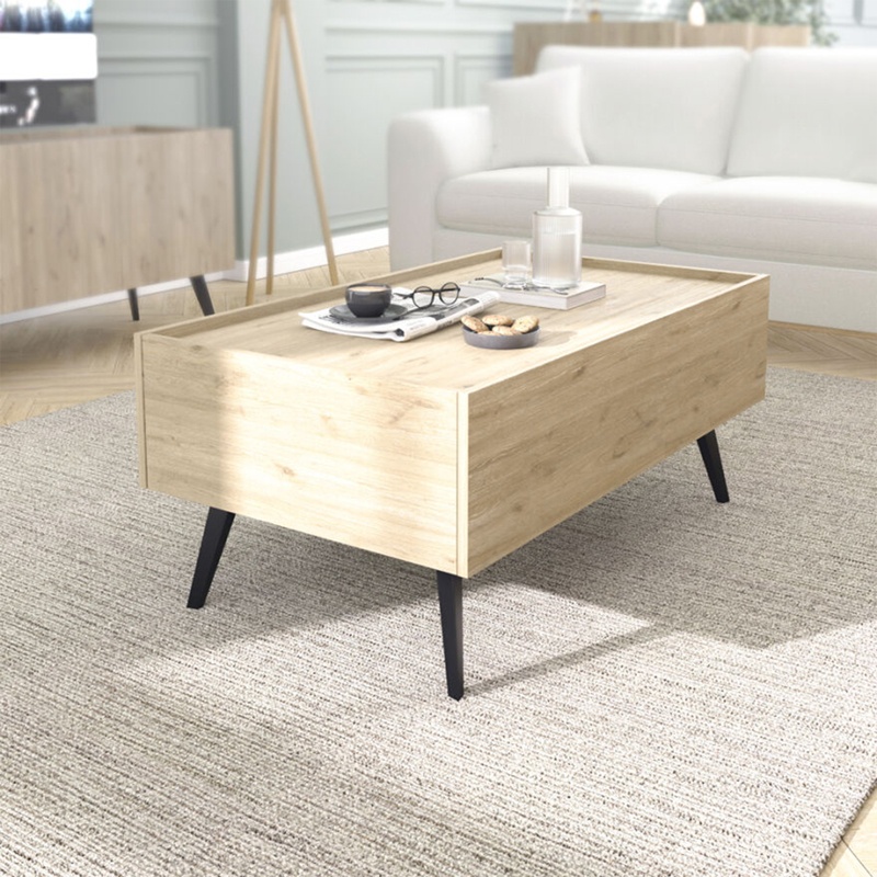 Masa de cafea Tema, Pako World, Stejar, 103x60x44 cm - 1 | YEO