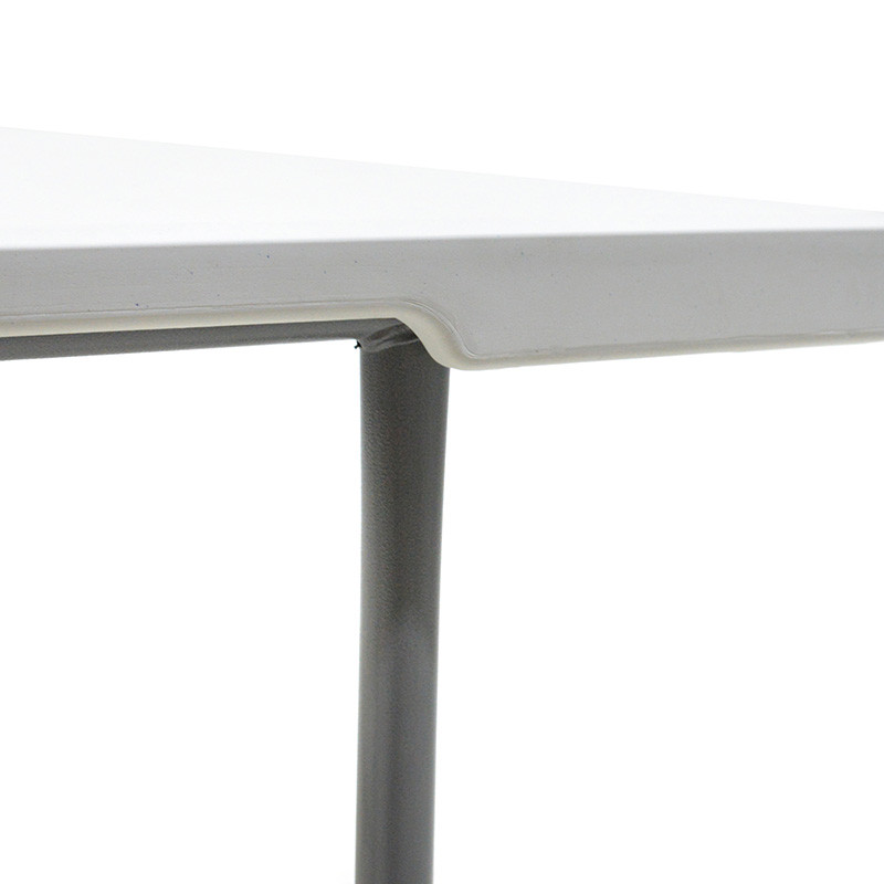 Masa de camping pliabila profesionala Rodeo cadru metalic alba 240x76x74cm