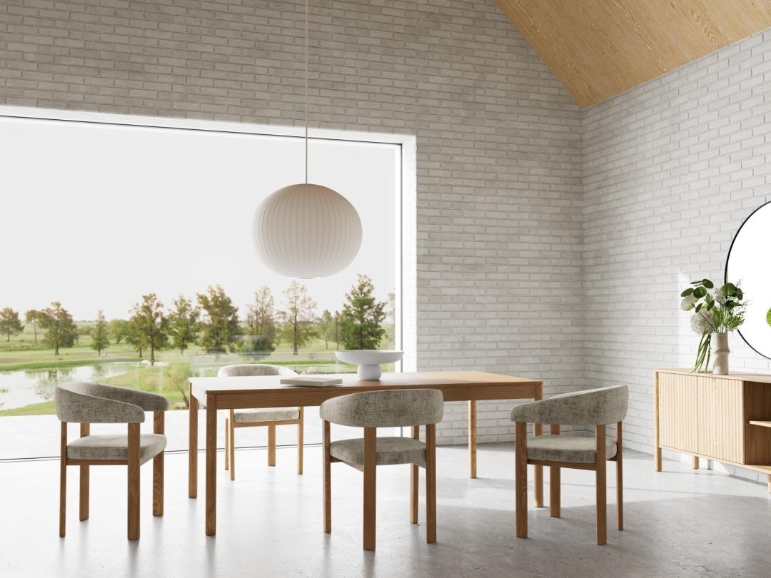 Masa dining Atlantic, Natural, 75x200x100 cm - Imagine 7