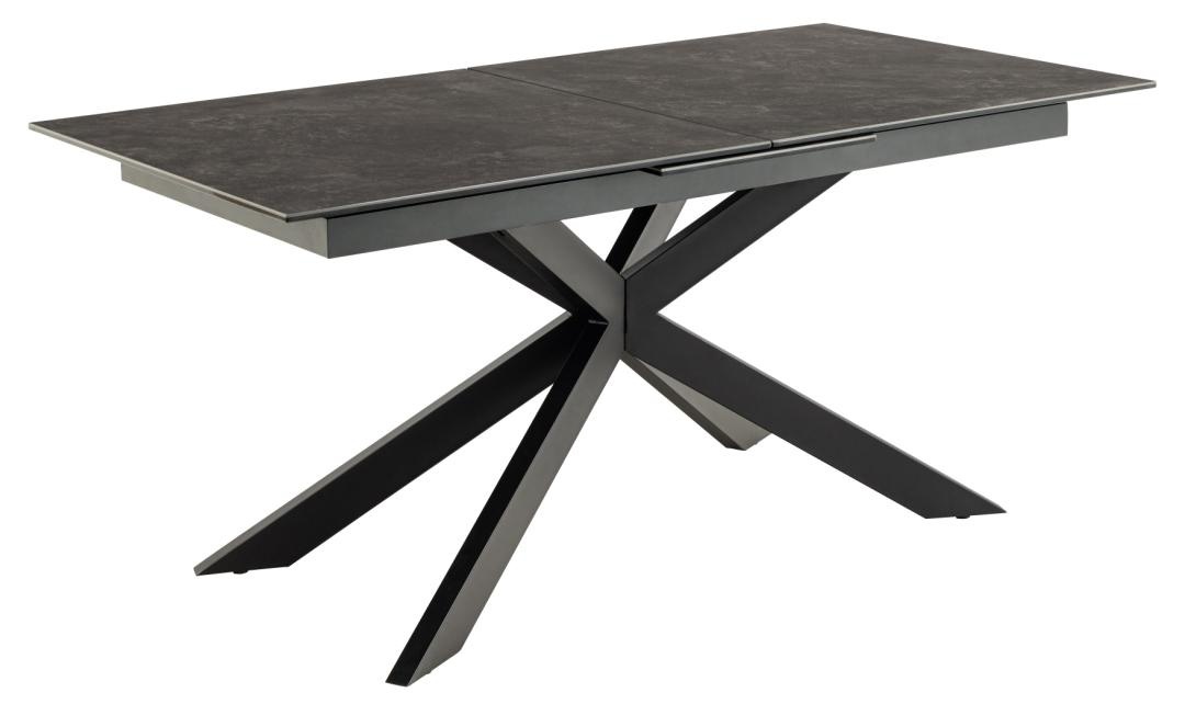 Masa dining Irwine, Negru, 76x210x90 cm - Imagine 4