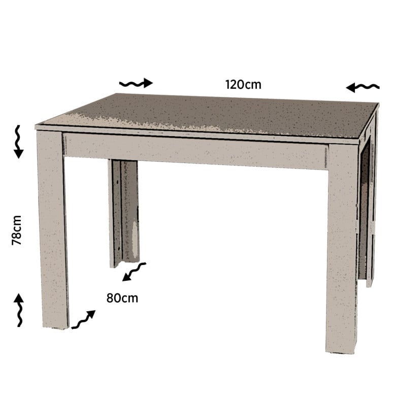 Masa Dining Single 120 - Walnut - 2 | YEO