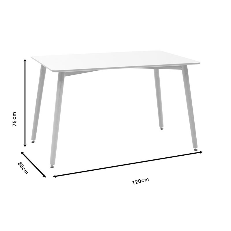 Masa living Natali Pako World Negru 120x80x76 cm - 3 | YEO