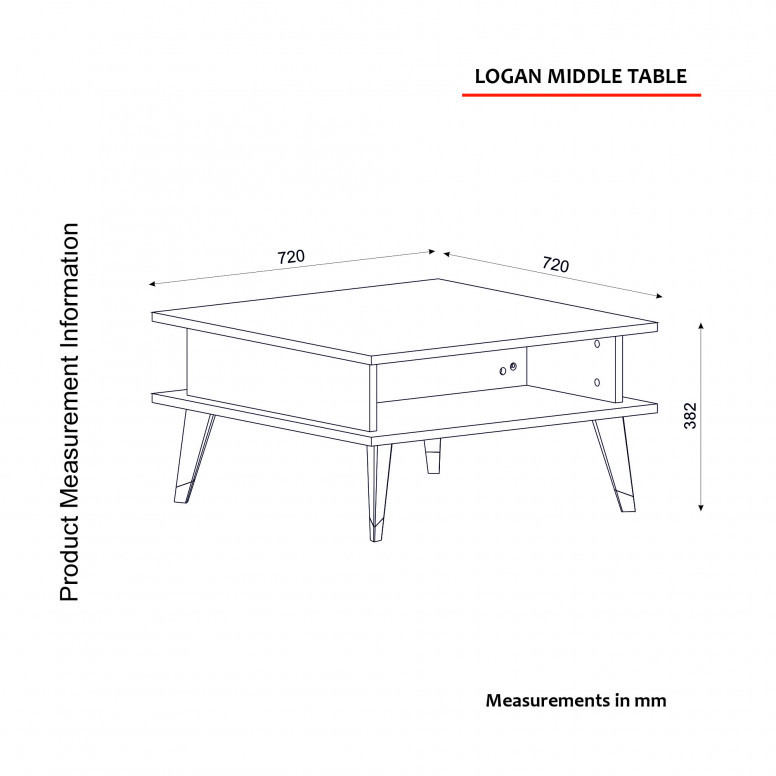 Masuta de Cafea Logan - Walnut - 5 | YEO