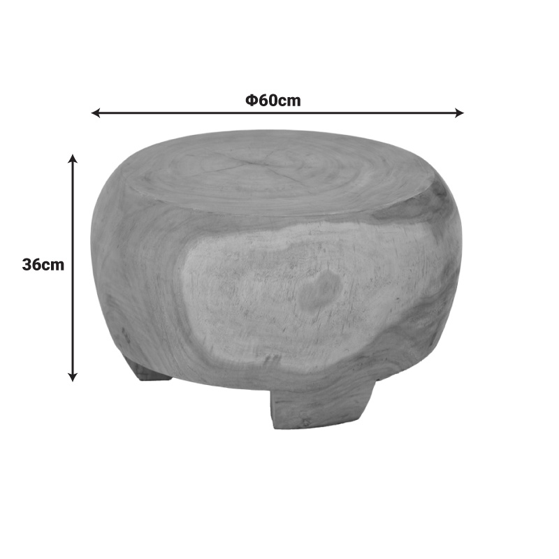 Masuta de cafea, Terra, Natural, 60x60x36 cm