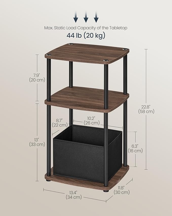 Masuta laterala Songmics Nuc 34x30x58 cm - 2 | YEO