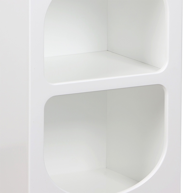 Noptiera Emersi, Pako World, MDF, Alb, 40x32x70 cm - 4 | YEO