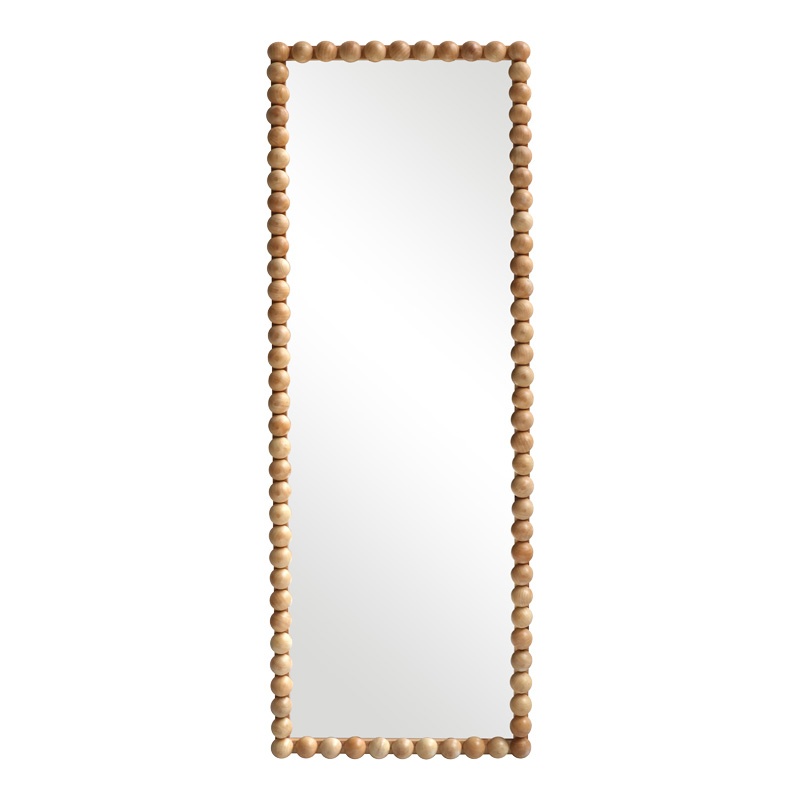 Oglinda cu lemn Ledalo, Pako World, Natural, 45x4.5x130 cm
