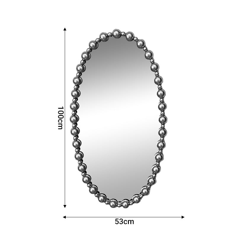 Oglinda Kfarm metal auriu 83.5x4.5x100 cm