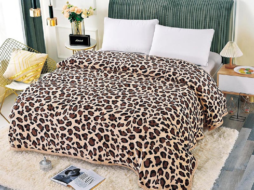 Patura Cocolino Groasa Leopard Spot 200x230 cm