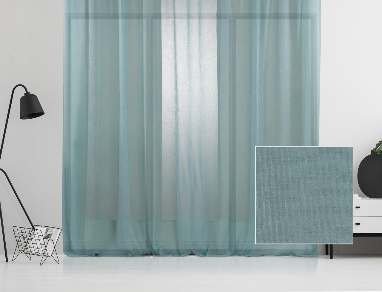 Perdea AS-10305 Turcoaz 140x350 cm - 2 | YEO