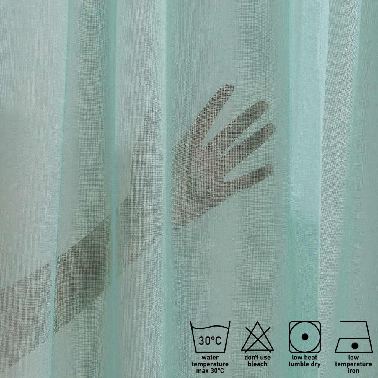 Perdea AS-10305 Verde menta 140x350 cm - 4 | YEO