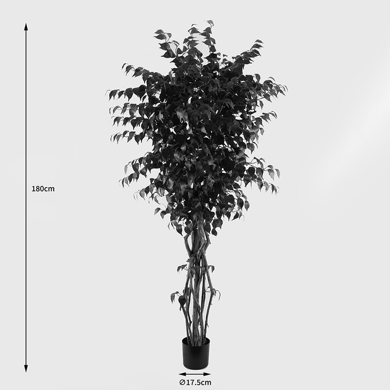 Planta decorativa Banyan Verde 95x95x180 cm