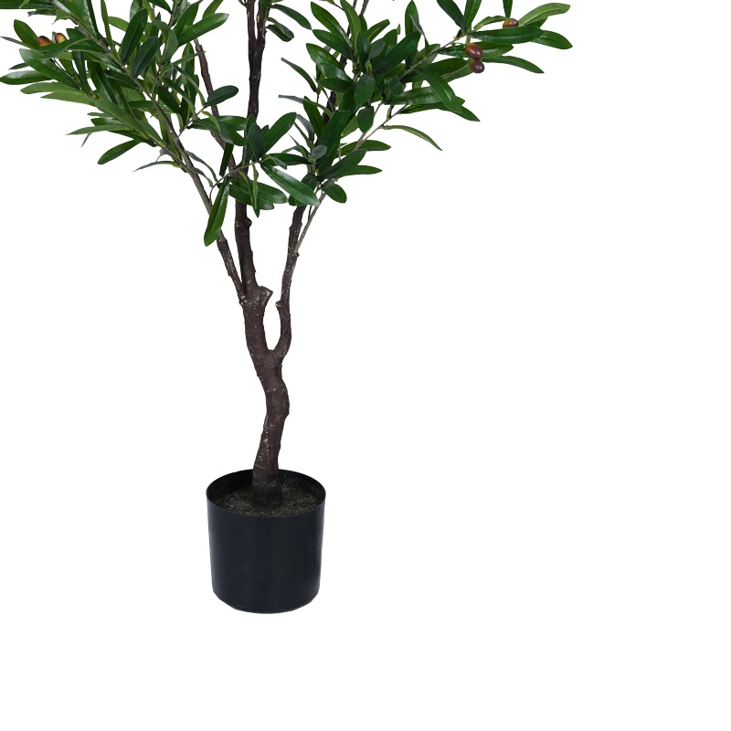 Planta decorativa Olive tree I in ghiveci verde plastic PP H120 cm - 2 | YEO