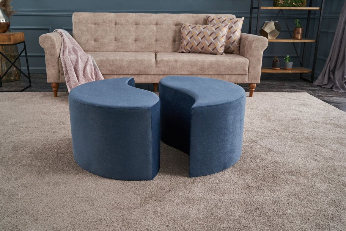 Pouf Alis, Albastru - 3 | YEO