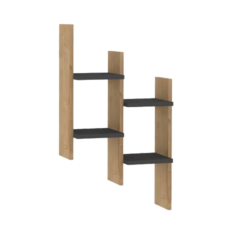 Raft de perete Tabal, Pako World, Stejar, 49x14x85 cm