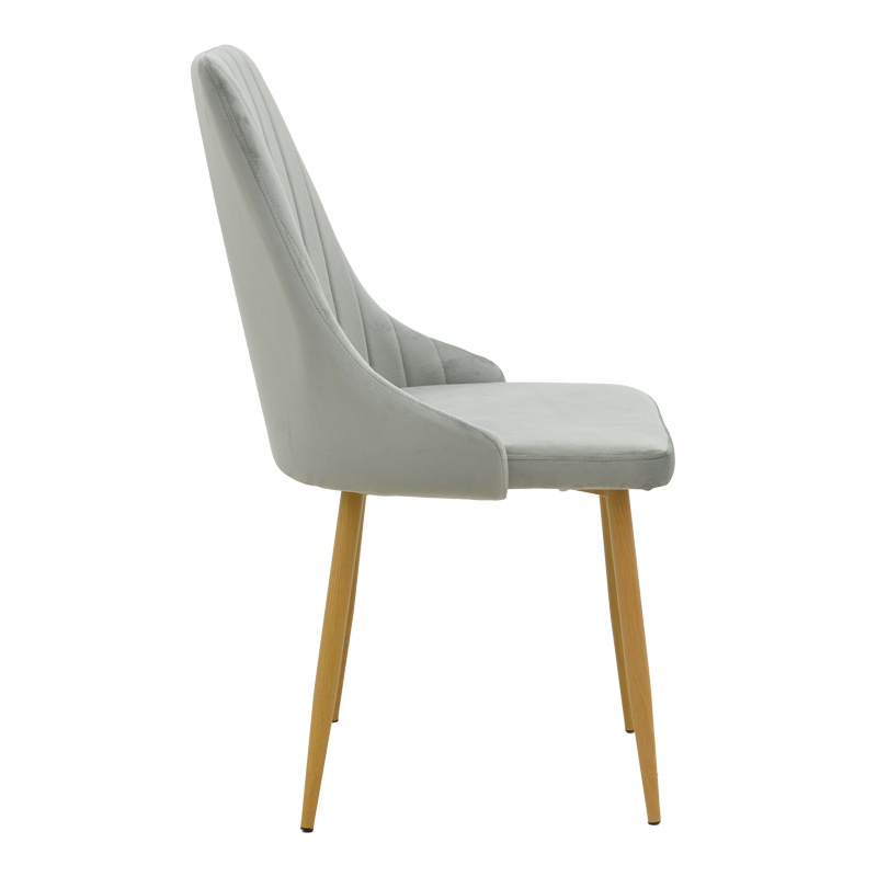 Scaun Azori, Pako World, Catifea, Gri, 49x55x85 cm - 2 | YEO