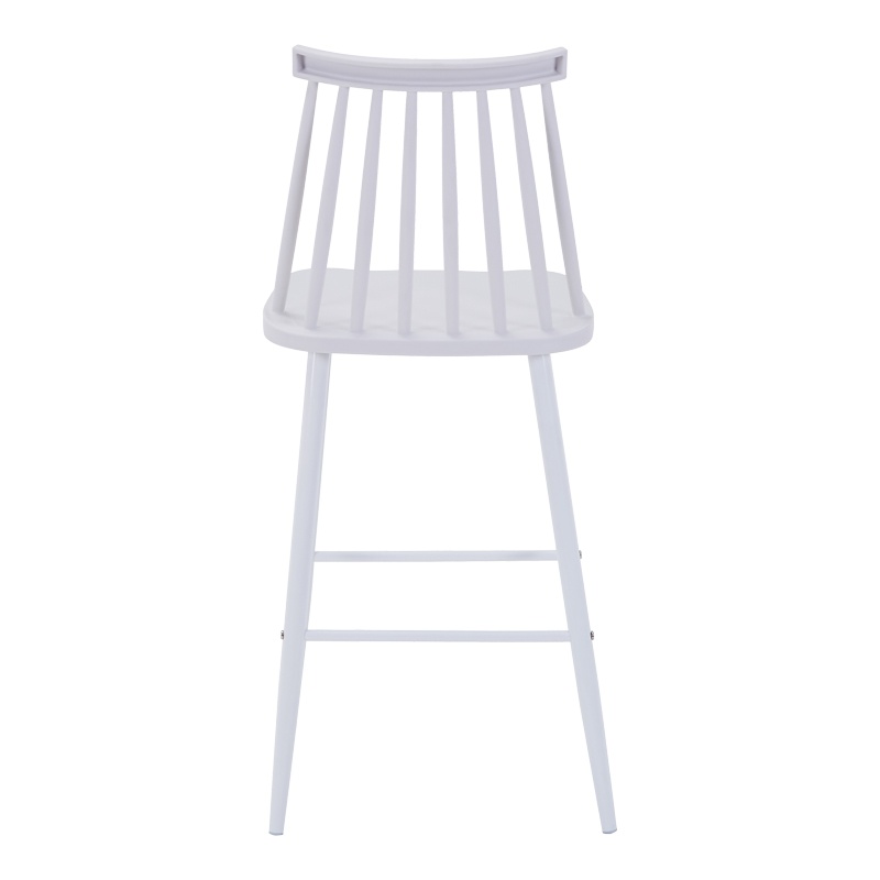 Scaun de bar Aurora I, Pako World, PP, Alb, 42x47x99 cm
