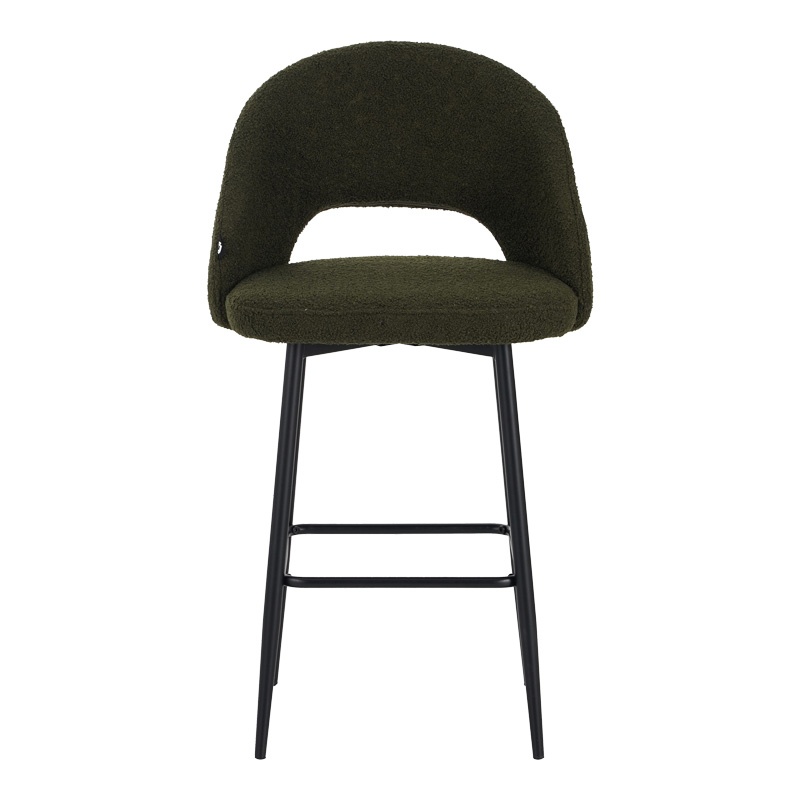 Scaun de bar Masebo, Pako World, Verde, 48x52x97 cm - 3 | YEO
