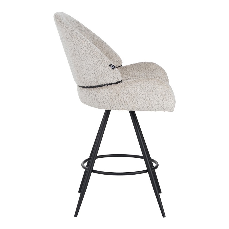 Scaun de bar Morea, Pako World, Bej, 55x66x107 cm - 2 | YEO