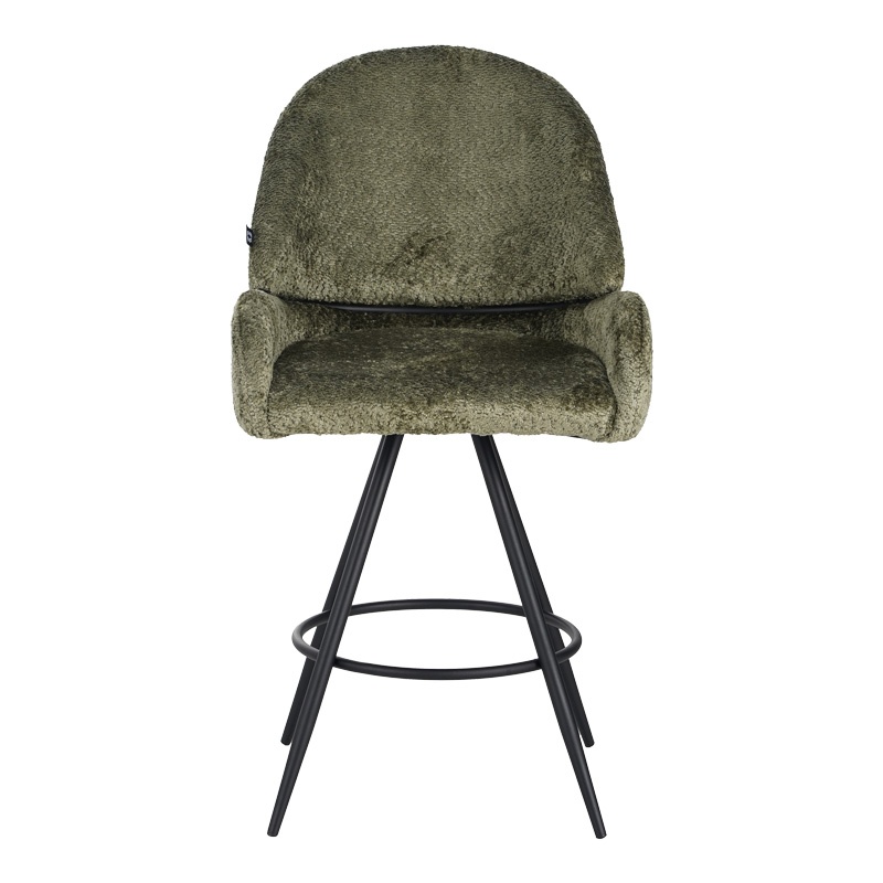 Scaun de bar Morea, Pako World, Verde, 55x66x107 cm - 3 | YEO