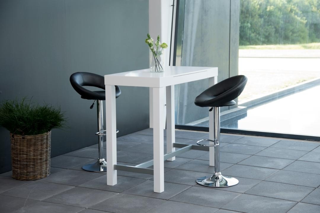 Scaun de bar Plump, Negru, 100x56x50 cm