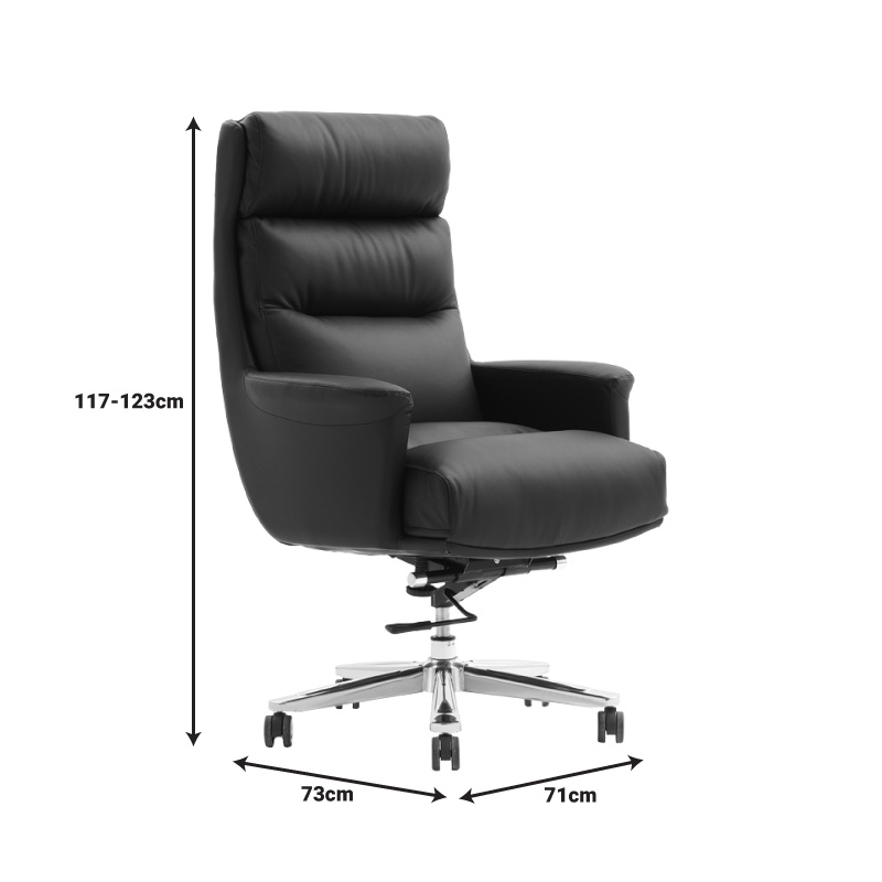 Scaun de birou Nagal, Pako World, Negru, 71x73x117-123 cm