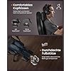 Scaun de gaming Songmics Negru 66.5x71x(119-128.5)cm