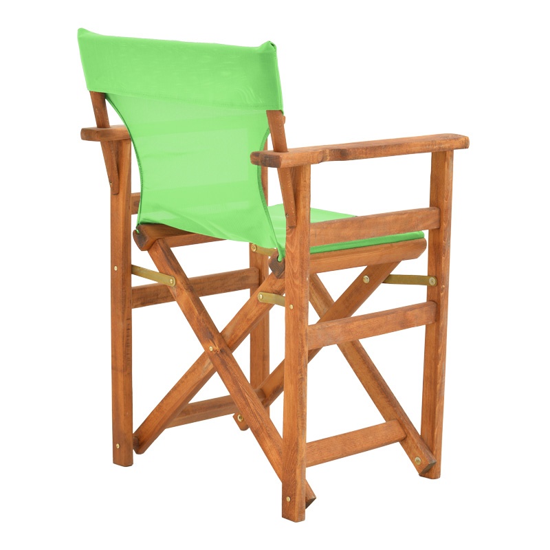 Scaun de regizor Kompa, Pako World, Lemn masiv de fag, Textil, Verde-Nuc - 1 | YEO