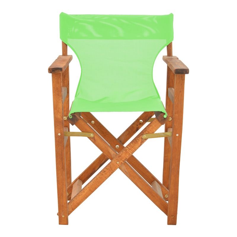 Scaun de regizor Kompa, Pako World, Lemn masiv de fag, Textil, Verde-Nuc - 3 | YEO