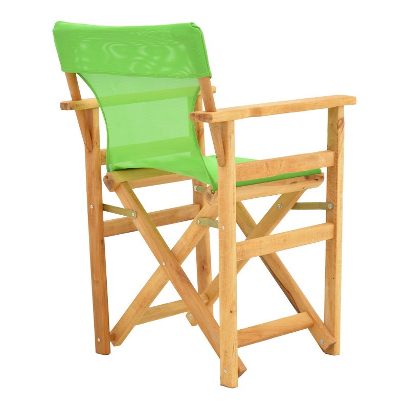 Scaun de regizor Kompa, Pako World, Lemn masiv de fag, Textil, Verde - 1 | YEO
