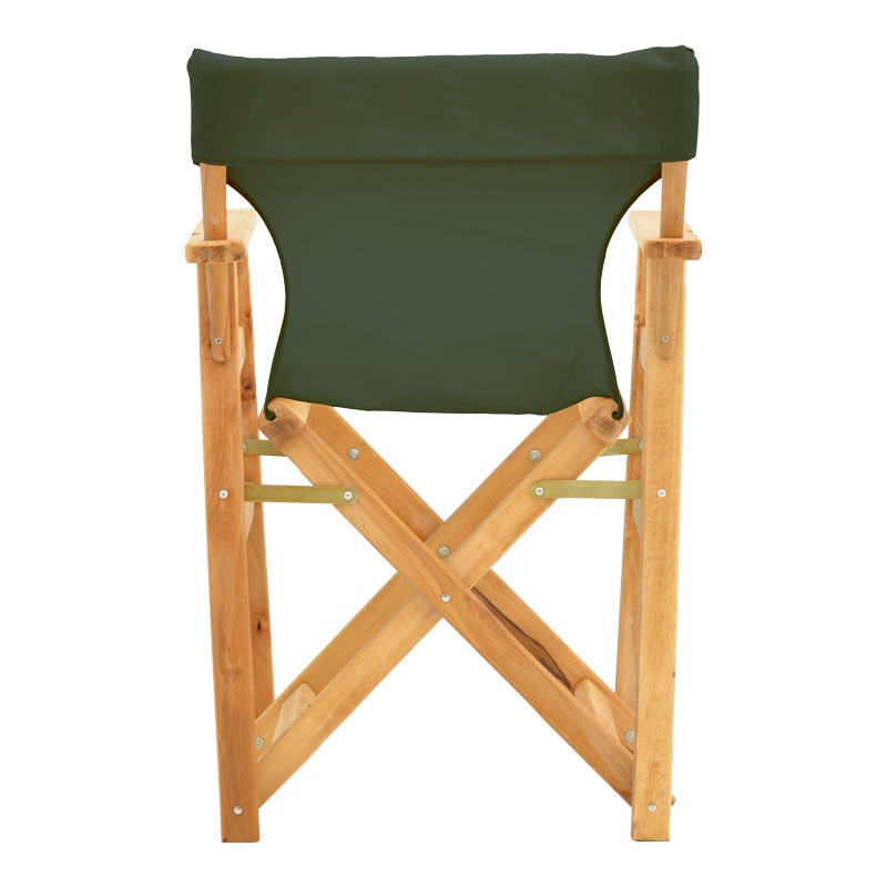 Scaun de regizor Kompa, Pako World, Lemn, Textil Verde - 4 | YEO