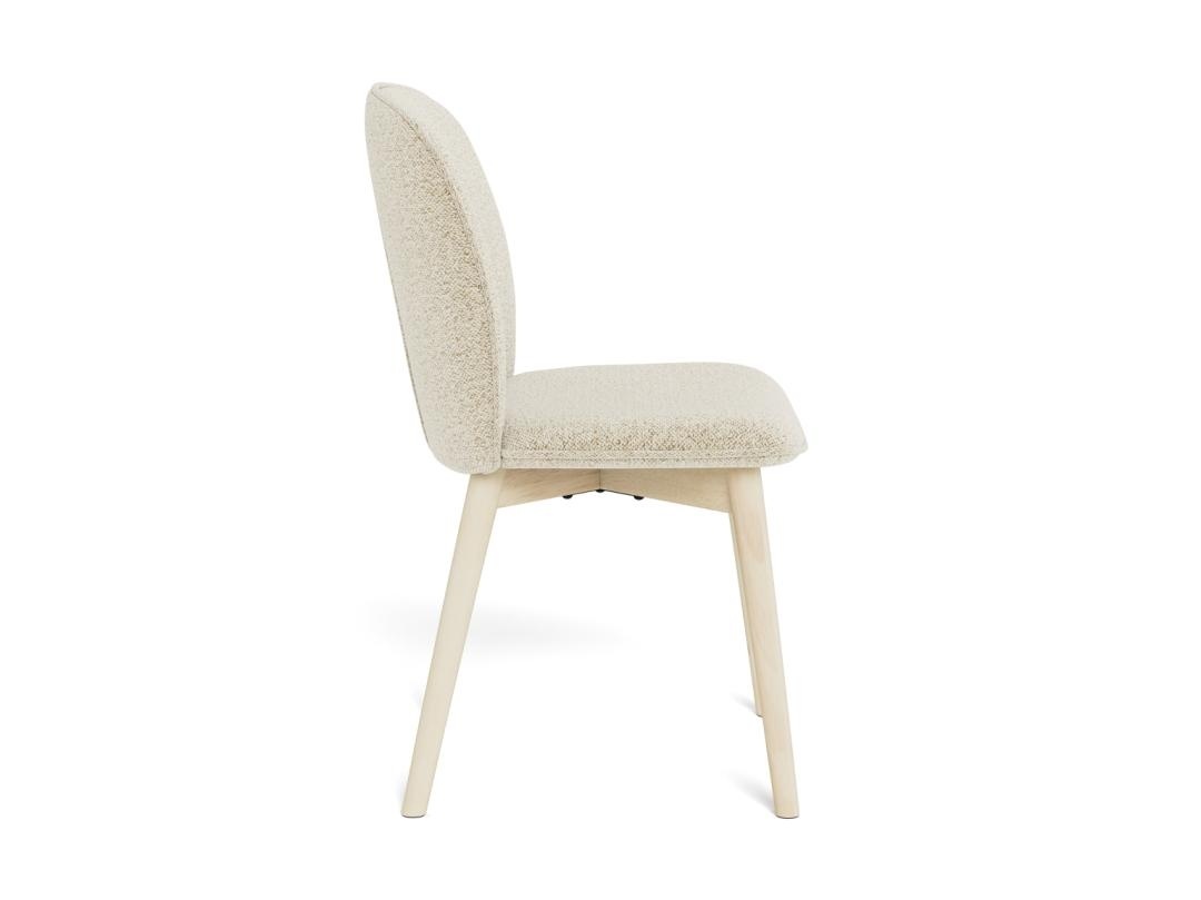 Scaun dining Cindy, Bej, 89x49x56 cm - Imagine 4