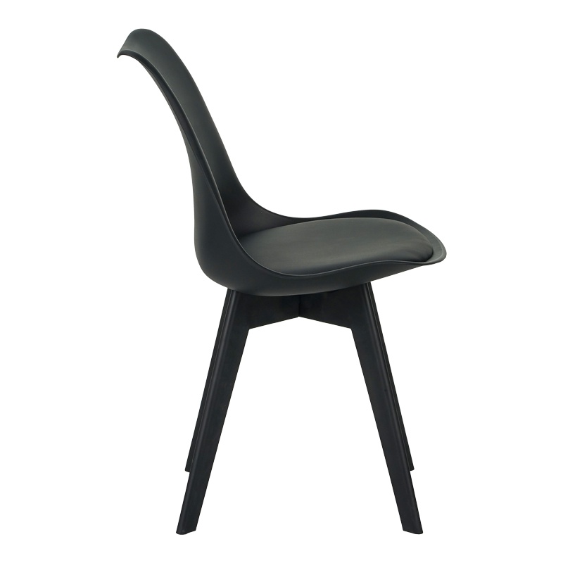 Scaun gaston I, Pako World, PP, Negru, 48x53x81 cm - 3 | YEO