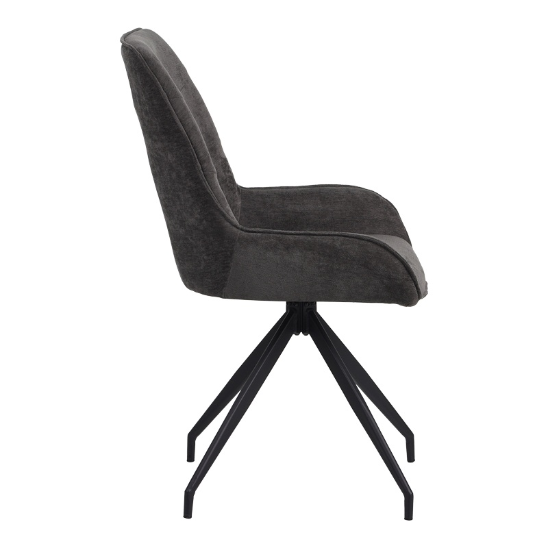 Scaun rotativ Kadeira, Pako World, Gri inchis, 57x51x89 cm - 3 | YEO