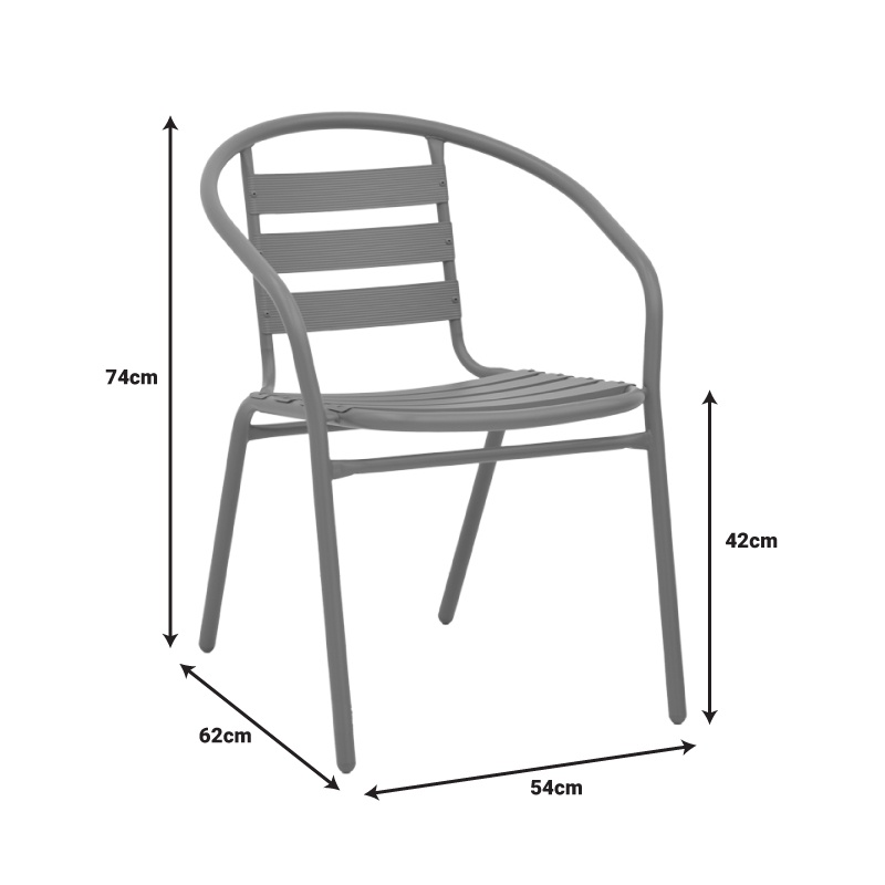 Scaun Tade, Pako World, Sampanie, 54x62x74 cm