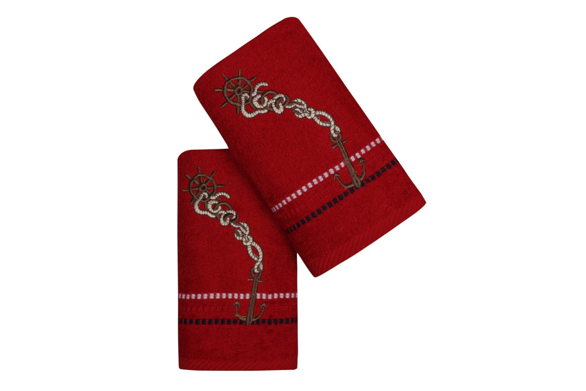 Set 2 Prosoape de Bucatarie Marina Red 50x70 cm (Bumbac 100%)