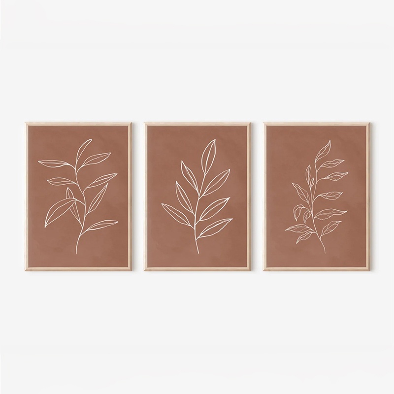 Set 3 tablouri Drifer Multicolor 33x1.5x48 cm