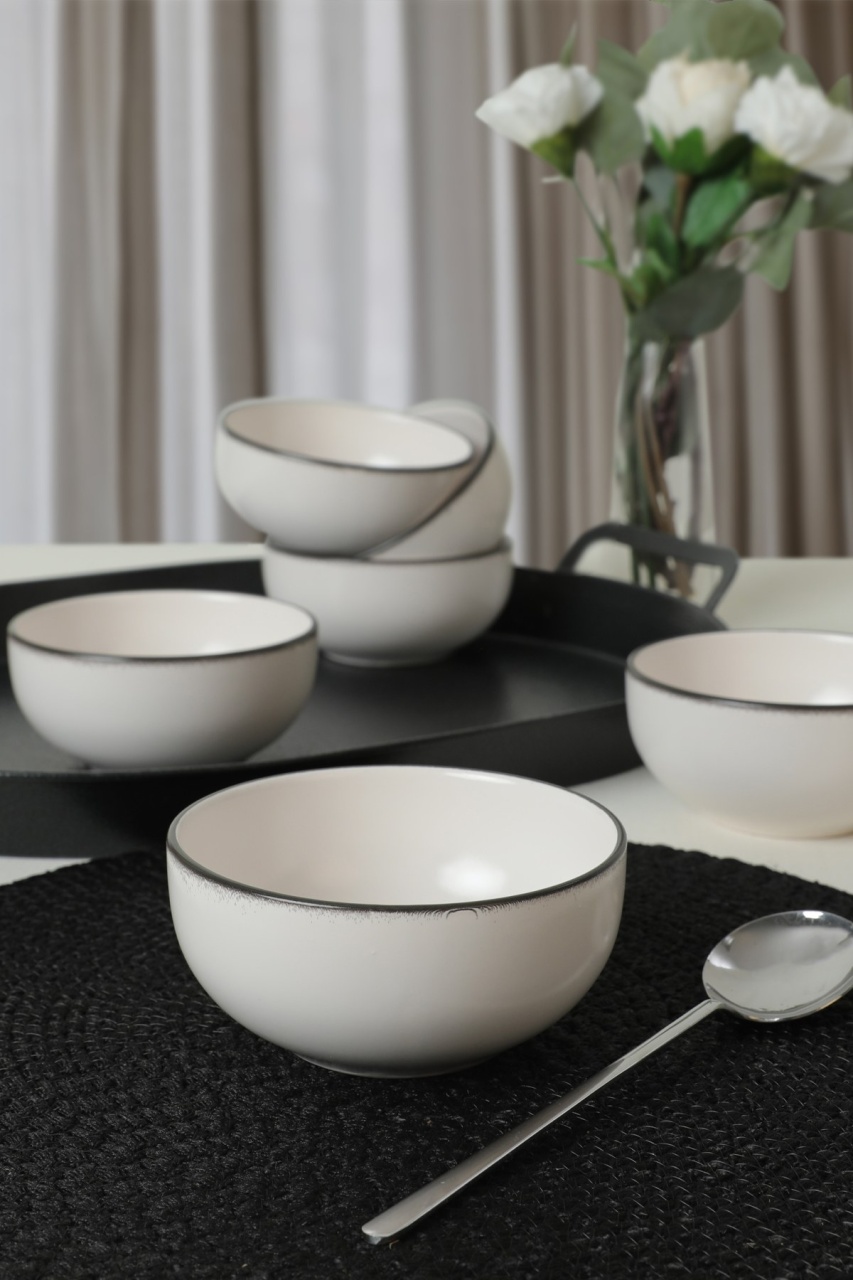 Set boluri (6 bucati) Maka500 Negru 12x12x12 cm
