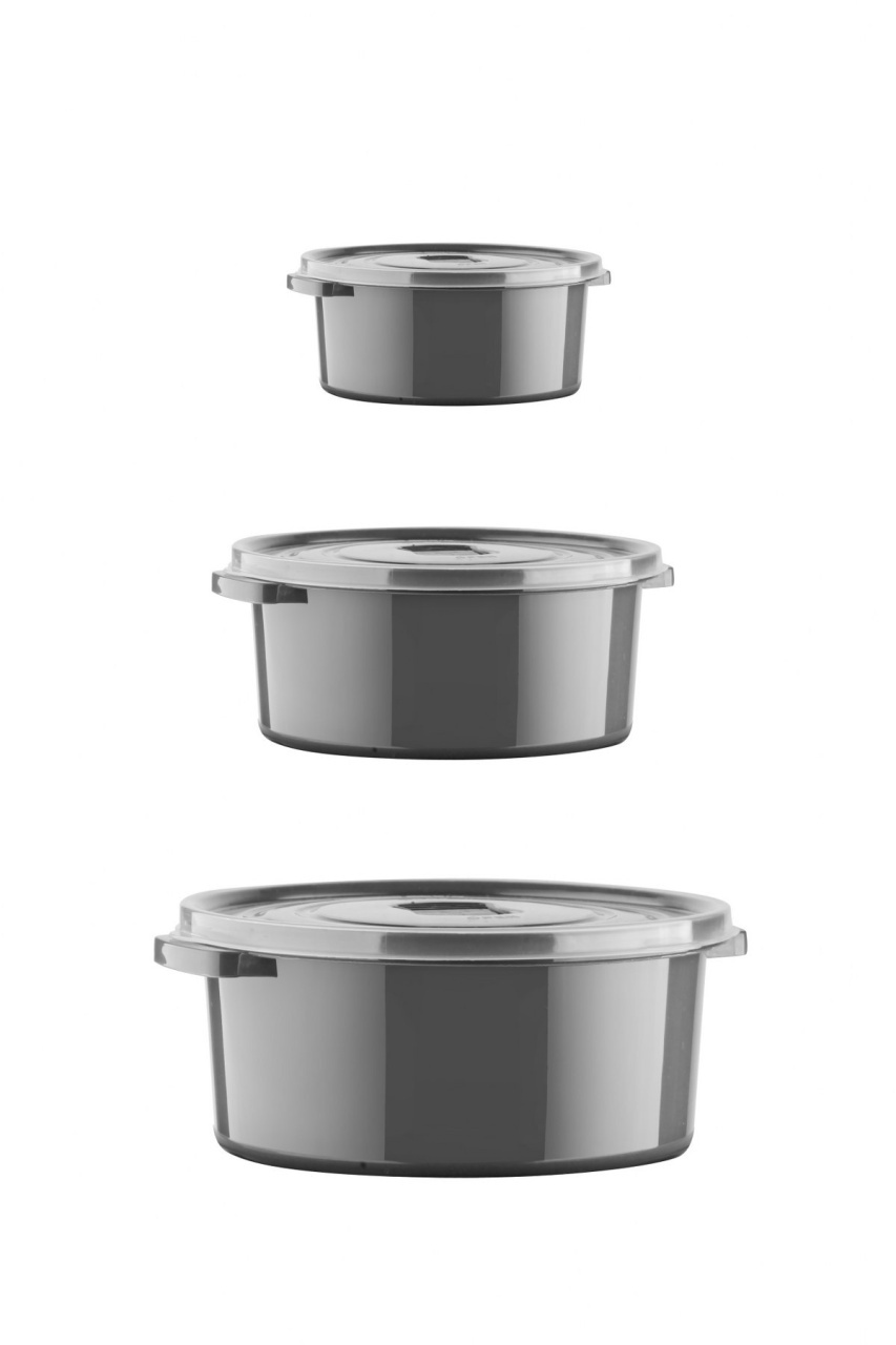 Set cutii de depozitare (12 bucati) SILANT12 Antracit 22x9.5 cm - 3