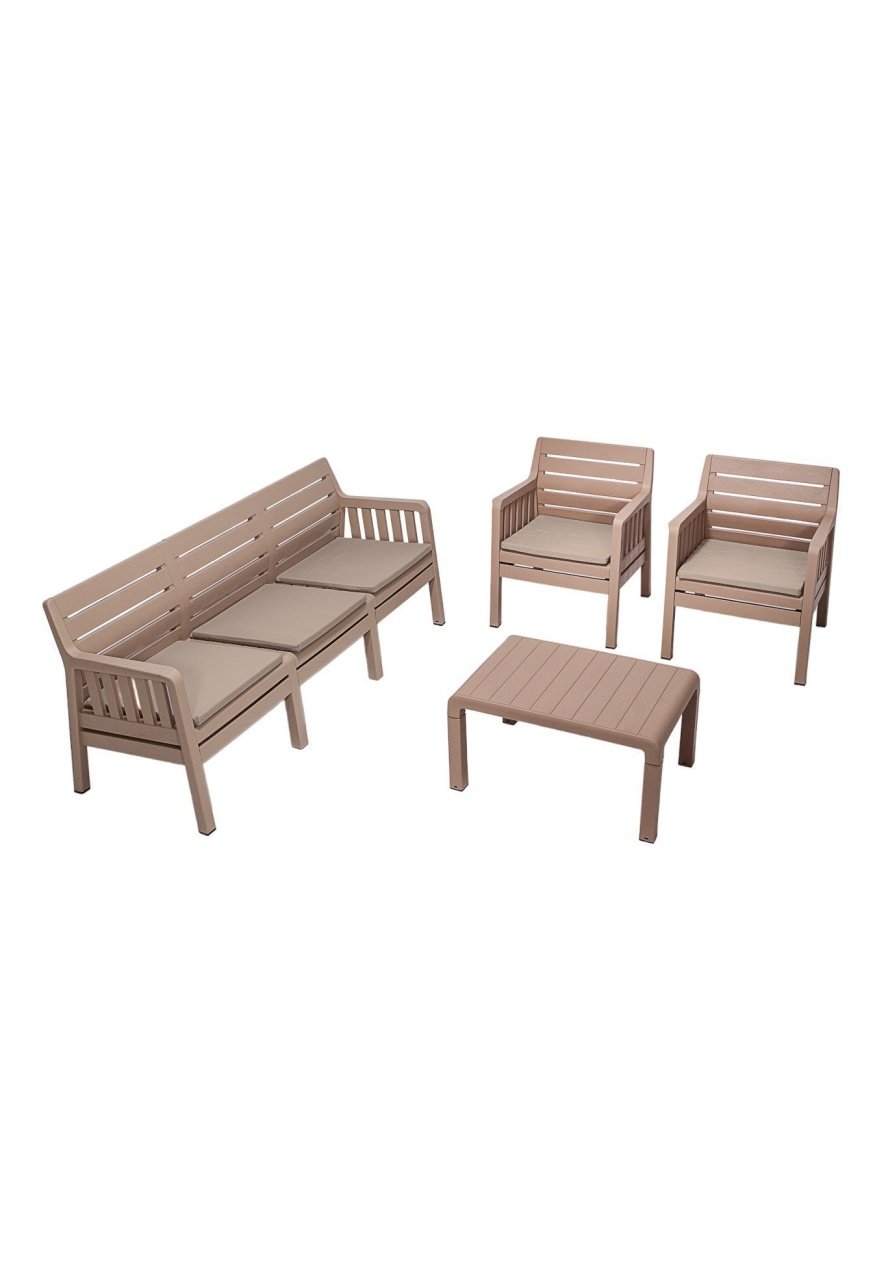 Set de gradina Lara 311S Takim Cappuccino 190x79x65 cm - 1 | YEO