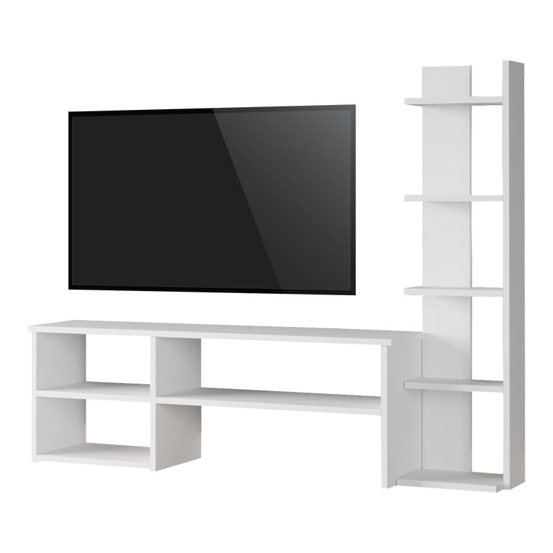 Set mobilier living Perla Pako World Alb 120x29x41 cm