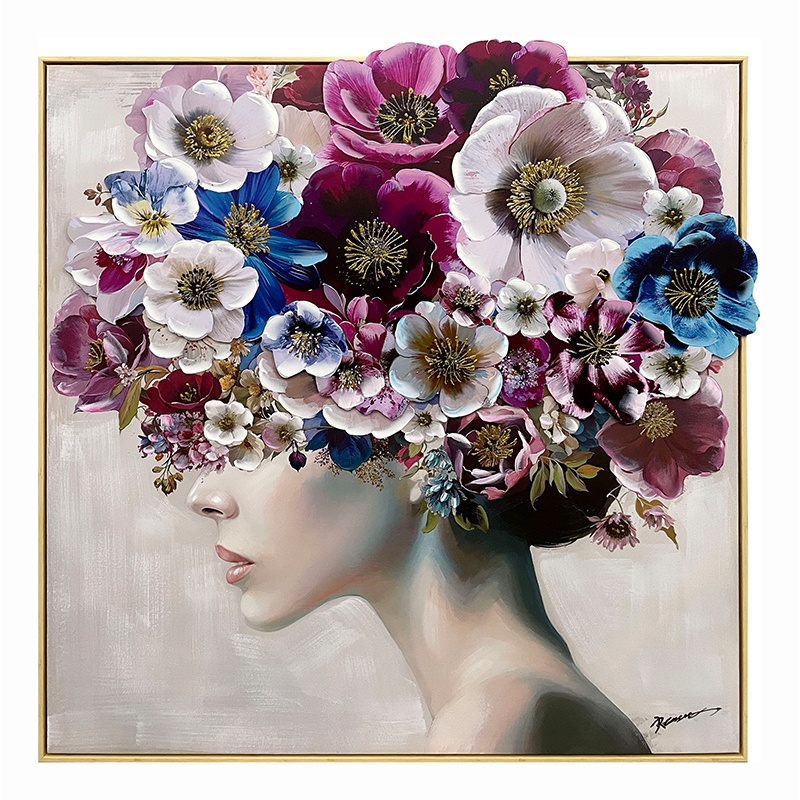Tablou canvas Mavare E, Pako World, cu rama, 100x3.5x100 cm