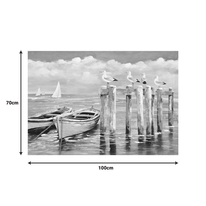 Tablou canvas Port I, Pako World, 100x3x100 cm