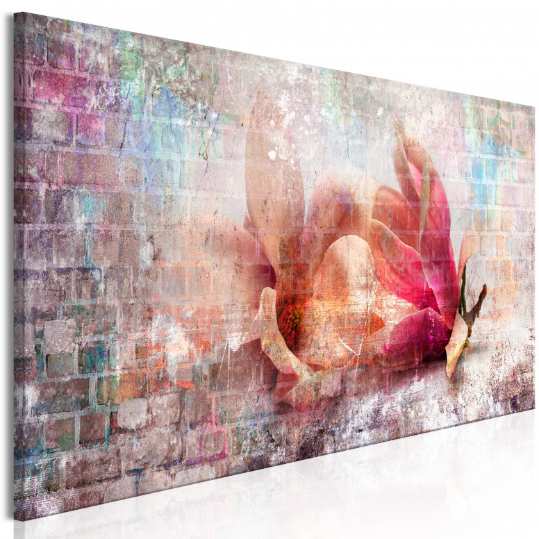 Tablou - Colourful Magnolias (1 Part) Narrow 120x40 cm