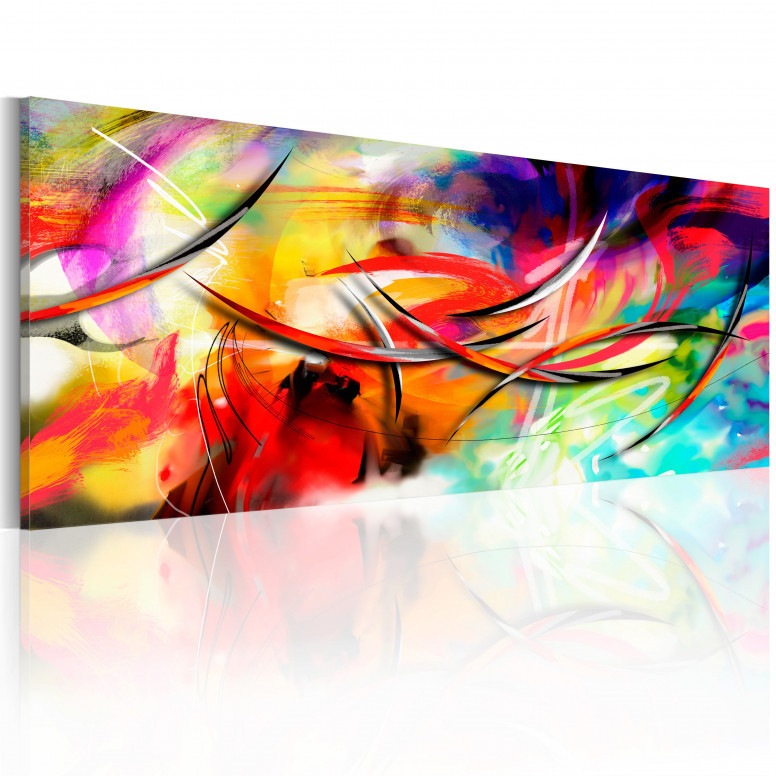 Tablou - Dance of the rainbow 120x40 cm